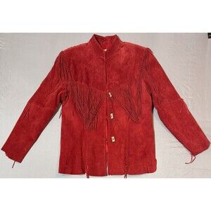 Scully Suede Genuine Leather Fringe Jacket Women’s Large Style L9